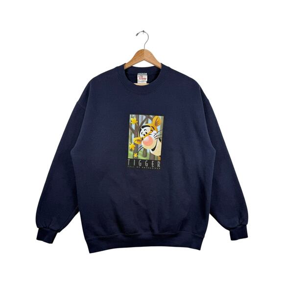 Vintage Disney Winnie The Pooh Tigger Pullover Sweatshirt Large - Picture 1 of 7